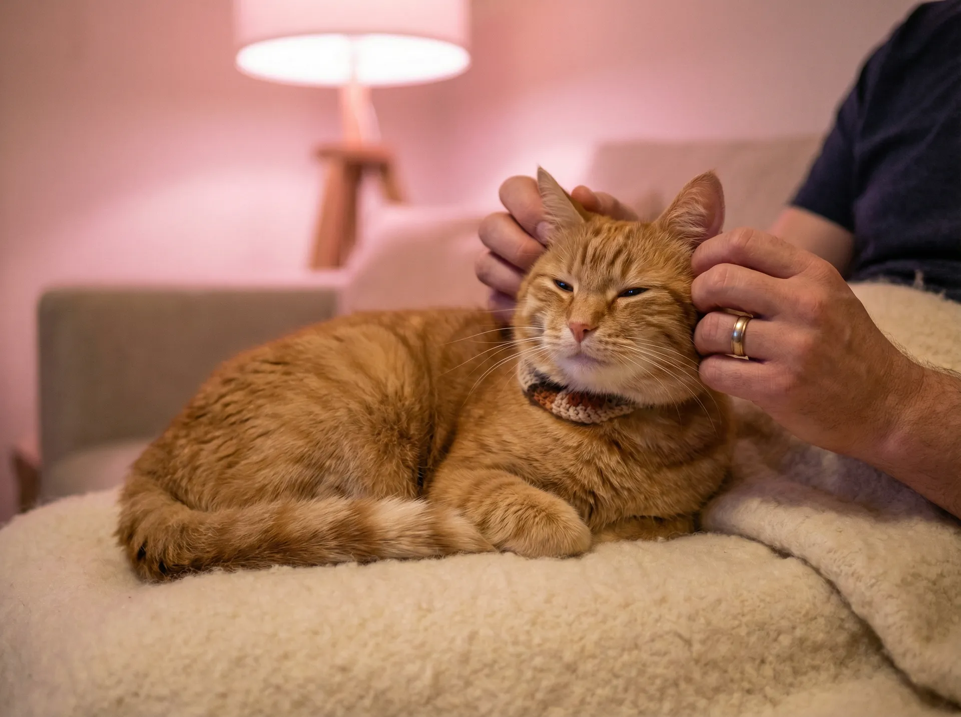 猫咪被温柔抚摸的幸福时刻 - 激情深爱网